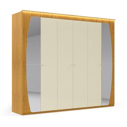 Guarda Roupa Casal com Espelho e LED 6 Portas 6 Gavetas Inovação 100% MDF - 3