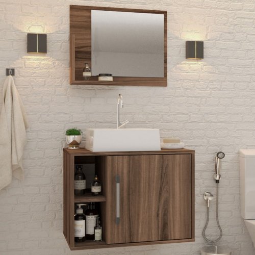 Espelho casa de banho LED 90×8,5×37 cm contr. preto brilhante