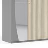 Guarda Roupa Casal com Efeito Ripado, Espelho e LED 6 Portas 6 Gavetas Inovação 100% MDF - 9