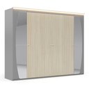 Ver imagem 3 de Guarda Roupa Casal com Efeito Ripado, Espelho e LED 6 Portas 6 Gavetas Inovação 100% MDF