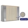 Guarda Roupa Casal com Efeito Ripado, Espelho e LED 6 Portas 6 Gavetas Inovação 100% MDF - 12