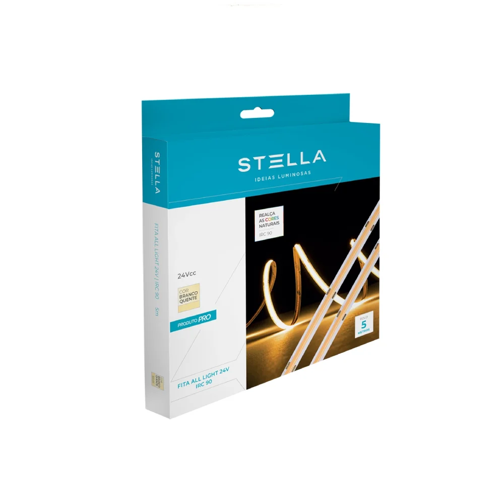 Fita Led All Light 24v Pro 8w/m 2700k Stella