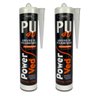 2 Pu40 Preto Power Ved Adesivo de Poliuretano Vedação 350G - 1
