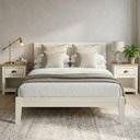 Ver imagem 2 de Cama Queen 2 Mesas de Cabeceira 1 Gaveta Madeira Macica Taeda Branco Freijo Festra