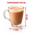 Ver imagem 5 de Canecas Copo Chocolate Xícara Chá Café Vidro 230ml Kit 12pçs