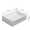 Ver imagem 3 de Cuba Pia Retangular para Banheiro Dalla