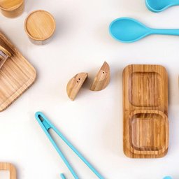 Conjunto Saleiro e Pimenteiro Oikos em Bambu Natural Minimalista - 4