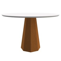 Mesa de Jantar Isis 1,20X1,20 Ype/Off White New Ceval - 1