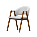 Ver imagem 2 de Cadeira de Jantar Essencial Luxo - Corino Branco