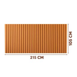 Cabeceira Suspensa Ripada para Cama King Size Nature Nettie Shop Jm - 4