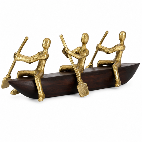 Decoração Escultura Pessoas Navegando Mart 22214