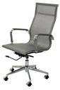 Ver imagem 1 de Cadeira Eames Telinha Alta Cinza Cromada - 24735