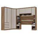 Ver imagem 1 de Guarda Roupa Dormitório Modulado Veneza Casal Queen 1,58 m Canto Luciane M04:Arenas