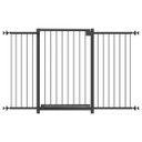 Ver imagem 1 de GRADE PORTÃO PET BEBÊ DIVISOR AMBIENTE 70 A 120 CM PRETO