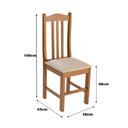 Ver imagem 3 de Cadeira para Cozinha em Madeira Maciça Nápole
