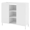 Ver imagem 5 de Buffet Aparador Curvê 2 Portas 3 Nichos BMU186 Branco - BRV Móveis