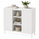 Ver imagem 3 de Buffet Aparador Curvê 2 Portas 3 Nichos BMU186 Branco - BRV Móveis