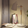 Luminária de Mesa 57cm Retrô Escandinava Articulada Metal Madeira Gimpo Kjtd-687: Branco - 10