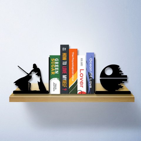 Porta Livros Aparador Star Wars Estrela da Morte Geek Marketplace