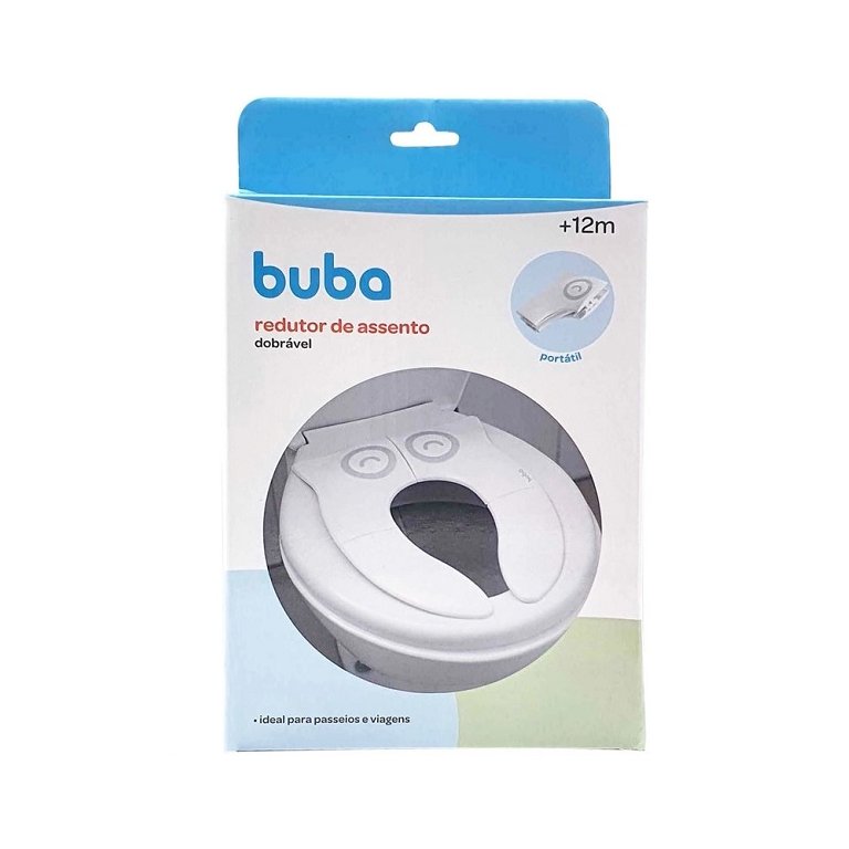 Assento Redutor Dobravel Infantil Vaso Sanitario Banheiro Coruja Buba