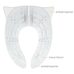 Assento Redutor Dobravel Infantil Vaso Sanitario Banheiro Coruja Buba - 3