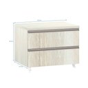 Ver imagem 2 de Mesa de Cabeceira Luciane 2 Gavetas Prime Plus 60 Cm