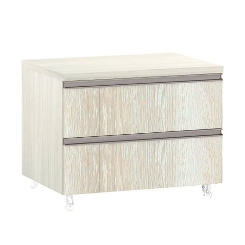 Mesa de Cabeceira Luciane 2 Gavetas Prime Plus 60 Cm