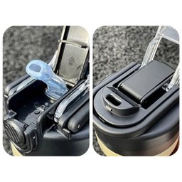 Garrafa Térmica Copo Inox 500ml Canudo Alça Cor: Preto - 2