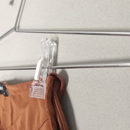 Presilha para Cabide Prendedor de Roupa Pregador Reforçado Transparente Unitário Ideale - 5