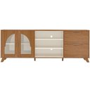 Ver imagem 2 de Rack para Sala de Estar TV 75 pol 180cm 2 Portas 2 Gavetas Mozart A05 Cinamomo Off White - Lyam