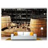 Papel de Parede Barril Vinho Adega Bebidas 3d Al74 - 1