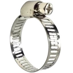 Abraçadeira Aço Inox Rosca Sem Fim 1" Polegada 16 - 25mm Reforçada | Kaza Inteligente | Kit 04 Un - 5