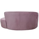 Ver imagem 7 de Sofá Curvo 2 Lugares 150cm Eron Braço Direito Veludo Rosê - Nexta Casa