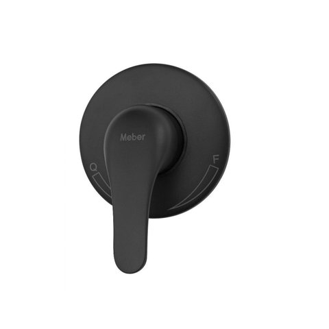 Acabamento para Registro de Monocomando Vega Matte Preto Meber Metais