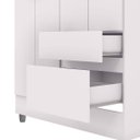 Ver imagem 7 de Guarda-roupa Solteiro 4 Portas 2 Gavetas com Espelho Ideval Branco/camarim