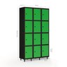 Armário Locker Guarda-volume de Aço 12 Portas com Fecho para Cadeado Vestiário Academia - 2
