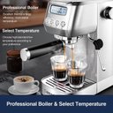 Ver imagem 4 de Amzchef Máquina de Espresso 20 Bar com Vaporizador e Painel Lcd, Prata