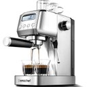 Ver imagem 1 de Amzchef Máquina de Espresso 20 Bar com Vaporizador e Painel Lcd, Prata
