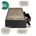 Ver imagem 5 de Cama Solteiro Multifuncional 95x194cm Kassie Cazarara