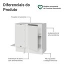 Ver imagem 5 de Balcão de Canto Cozinha Glamy 1 Porta MDP 94cm Branco Madesa