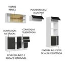 Ver imagem 5 de Armário de Cozinha Completa 100% MDF 270cm Branco/Preto Acordes Madesa 08