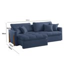 Ver imagem 2 de Sofá Cama Retrátil e Reclinável Lisboa 180cm Braço 10cm Meu Sofá Online