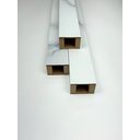 Ver imagem 1 de Brise Mdf Talatto 01 Unid. 274x6x4cm Larg. - Marmorizado