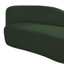 Ver imagem 3 de Divã Recamier Curvo Luna 160cm Lado Direito Linho - Adj Decor Cor Verde