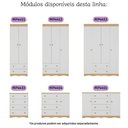 Ver imagem 7 de Berço Americano 3 em 1 com Colchão Incluso e Cômoda 1 Porta 4 Gavetas Realeza Multimóveis Mp4697