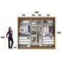 Ver imagem 2 de Guarda Roupa Casal 3 Portas de Correr e 6 Gavetas Natus Plus Cumaru - Novo Horizonte