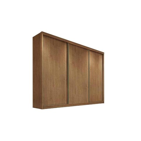 Guarda Roupa Casal 3 Portas de Correr e 6 Gavetas Natus Plus Cumaru - Novo Horizonte