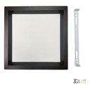 Ver imagem 4 de Painel Led Recuado de Sobrepor 24w Plafon Quadrado Bivolt - Preto - Branco Quente 3000k - 110v/220v