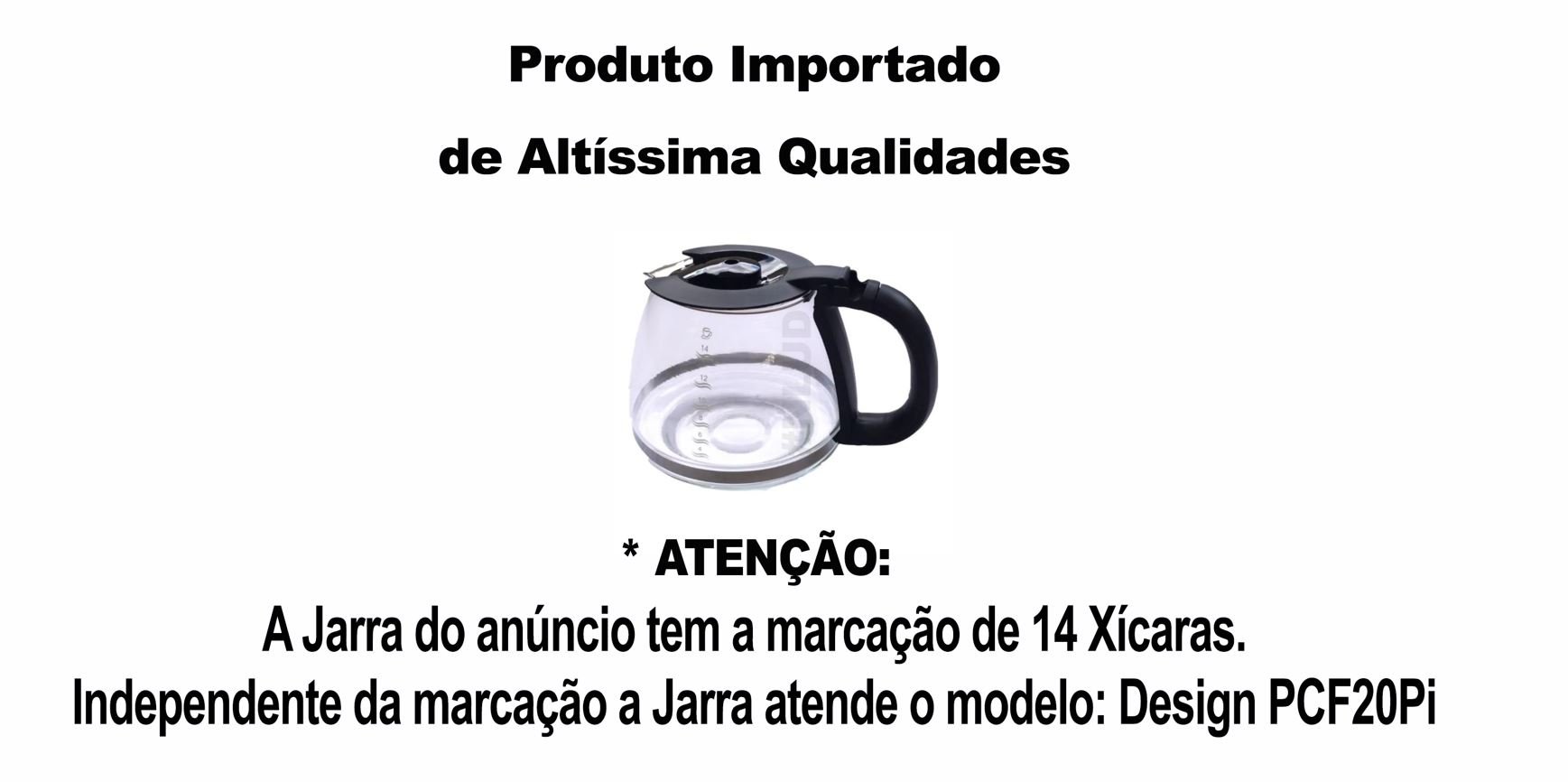 Jarra Importada Cafeteira Cafeteira Philco Design Pcf20pi Preta - 2