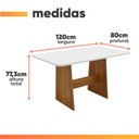 Ver imagem 3 de Conjunto Sala de Jantar Mesa 1,20m Maira 4 Cadeiras Linda Viero